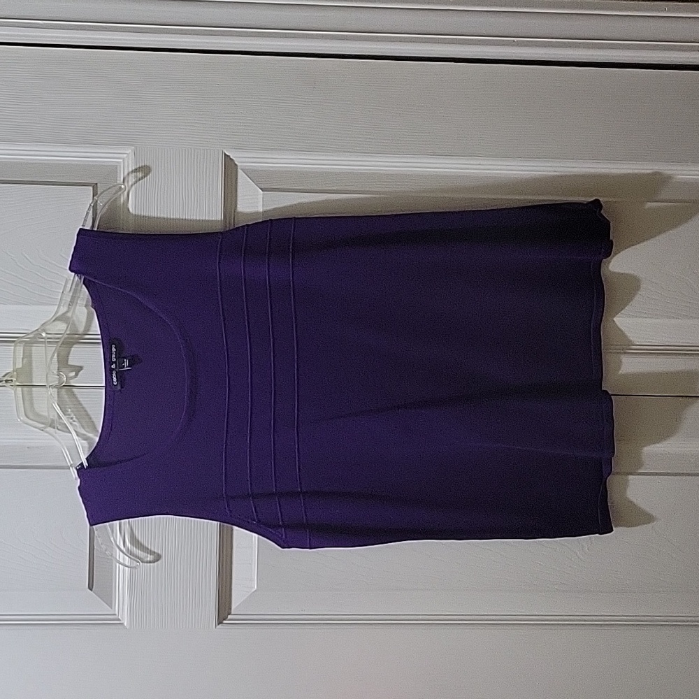 Cable & Gauge purple sweater set. - Picture 2 of 5